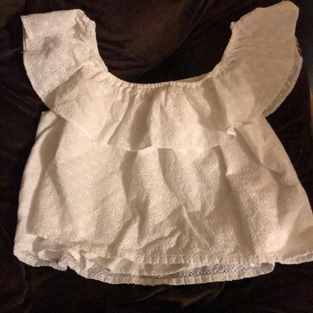 Off the shoulder crop top